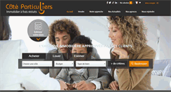 Desktop Screenshot of coteparticuliers.com